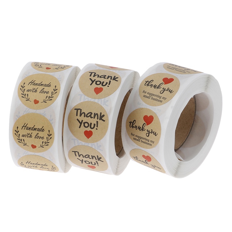Kitchen.Baking Labels - 500pcs Thank You Stickers Seal Labels