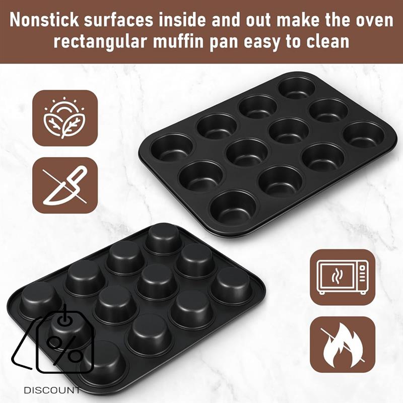 ABJO-3 Pack Nonstick Muffin Pa - огляд і ціна Muffin Tin Nonstick