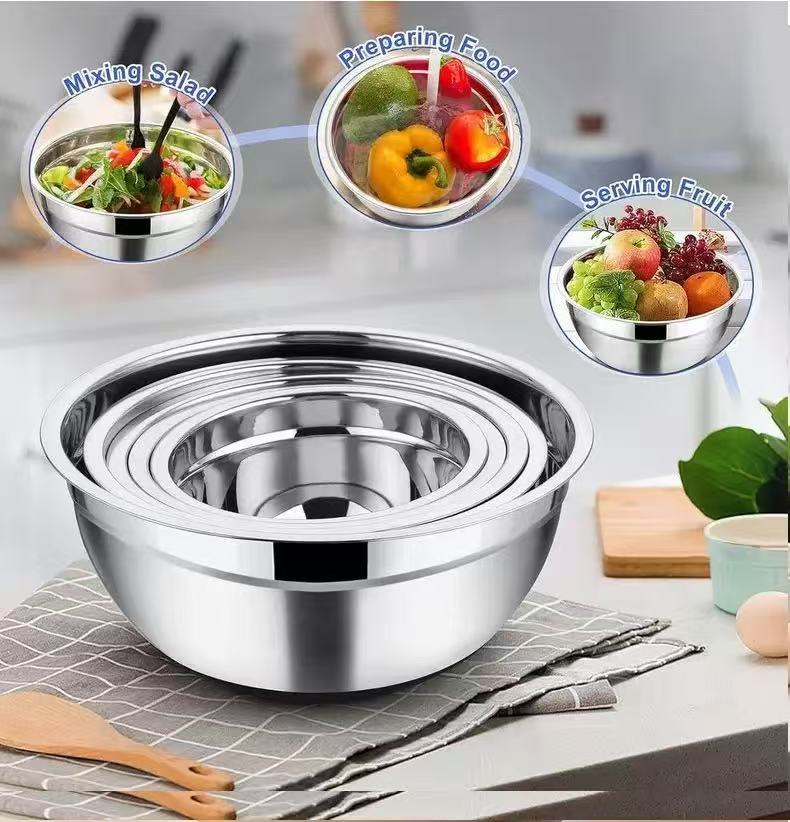 Thickened Stainless Steel Mixi - огляд і ціна Baking Kitchen Set