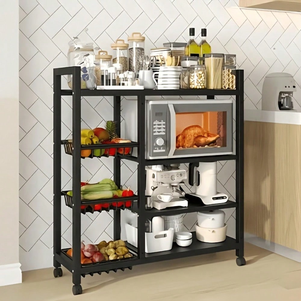Movable Kitchen Storage Rack W - огляд і ціна Kitchen Baking Pantry