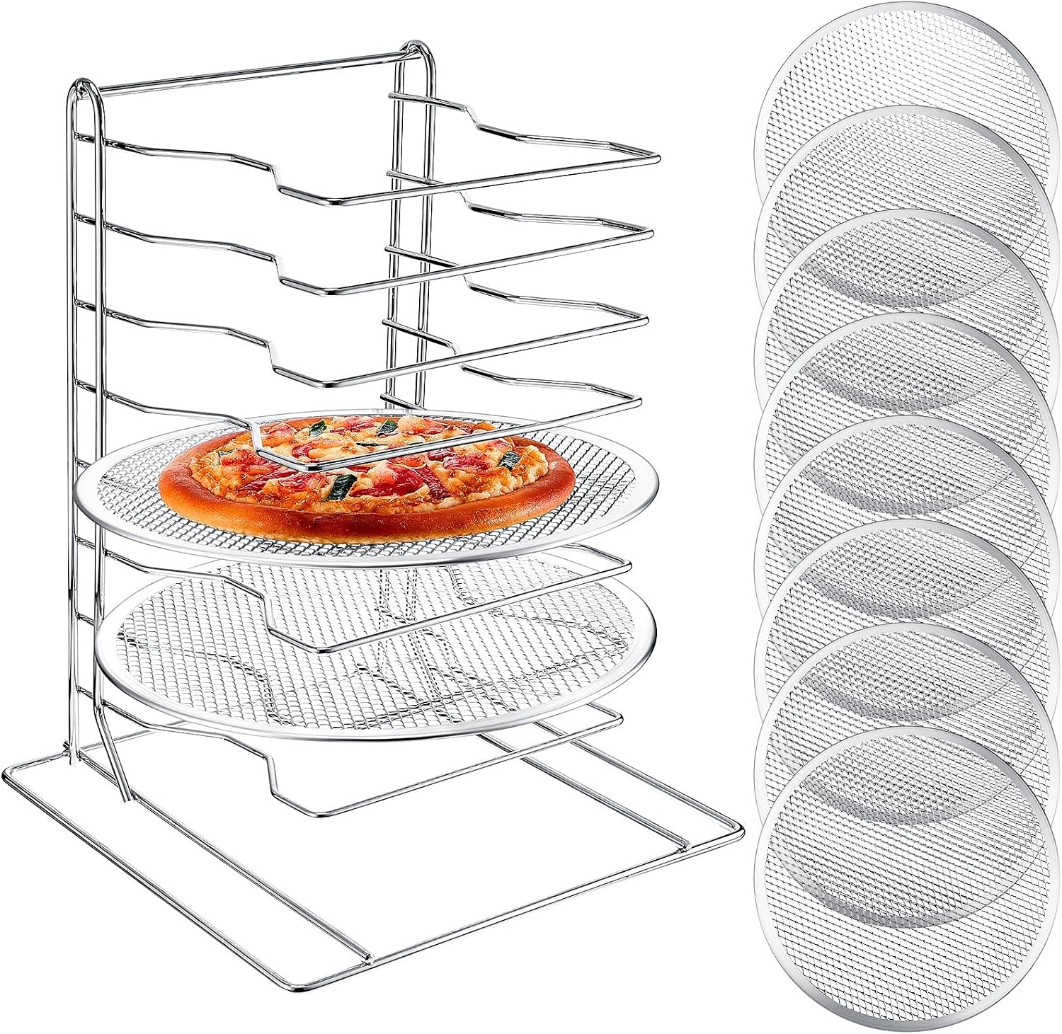Pizza Rack 8 Tiered Stand With - огляд і ціна Baking Kitchen Set