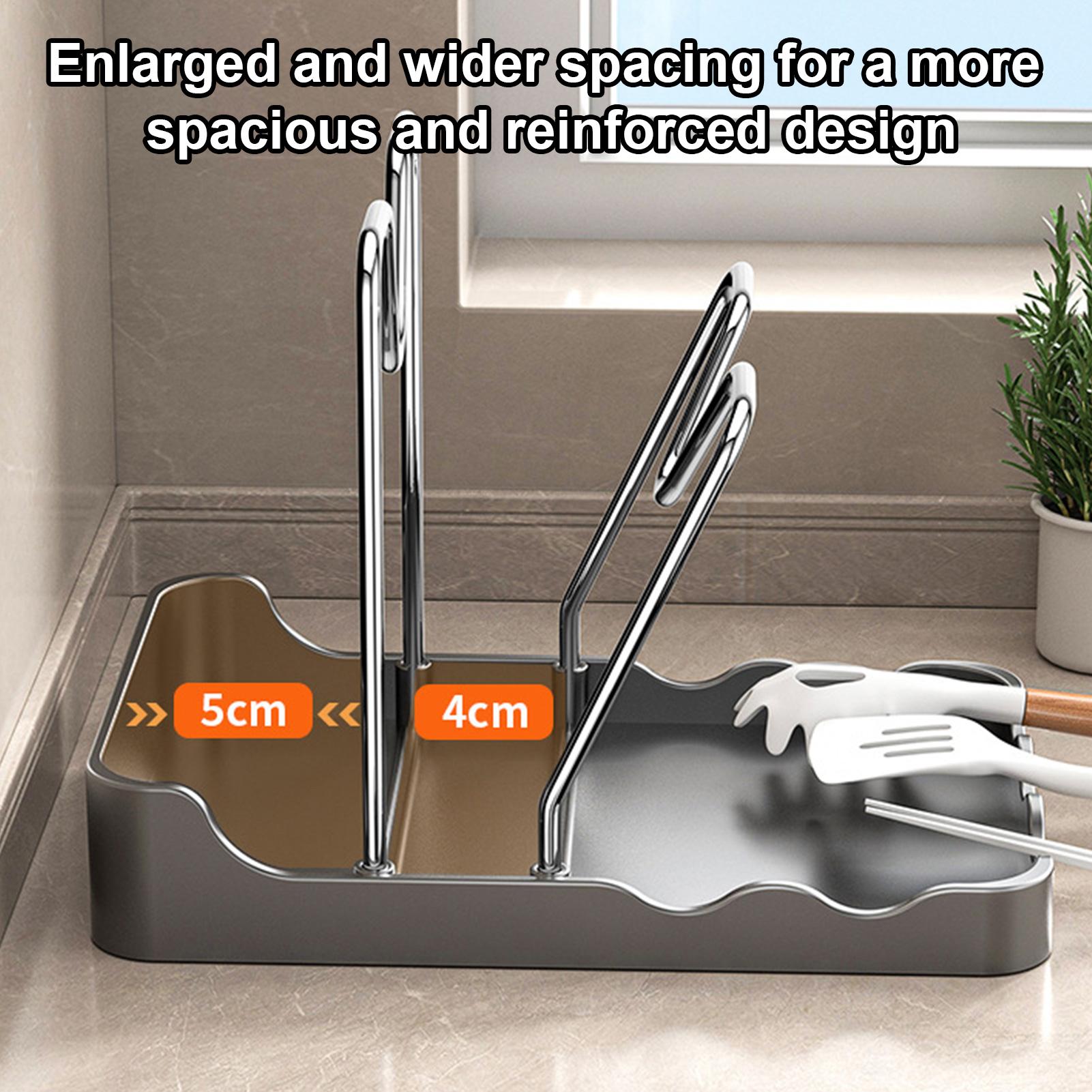 Pot Lid Holder Vertical Spoon  - огляд і ціна Kitchen Baking Pantry