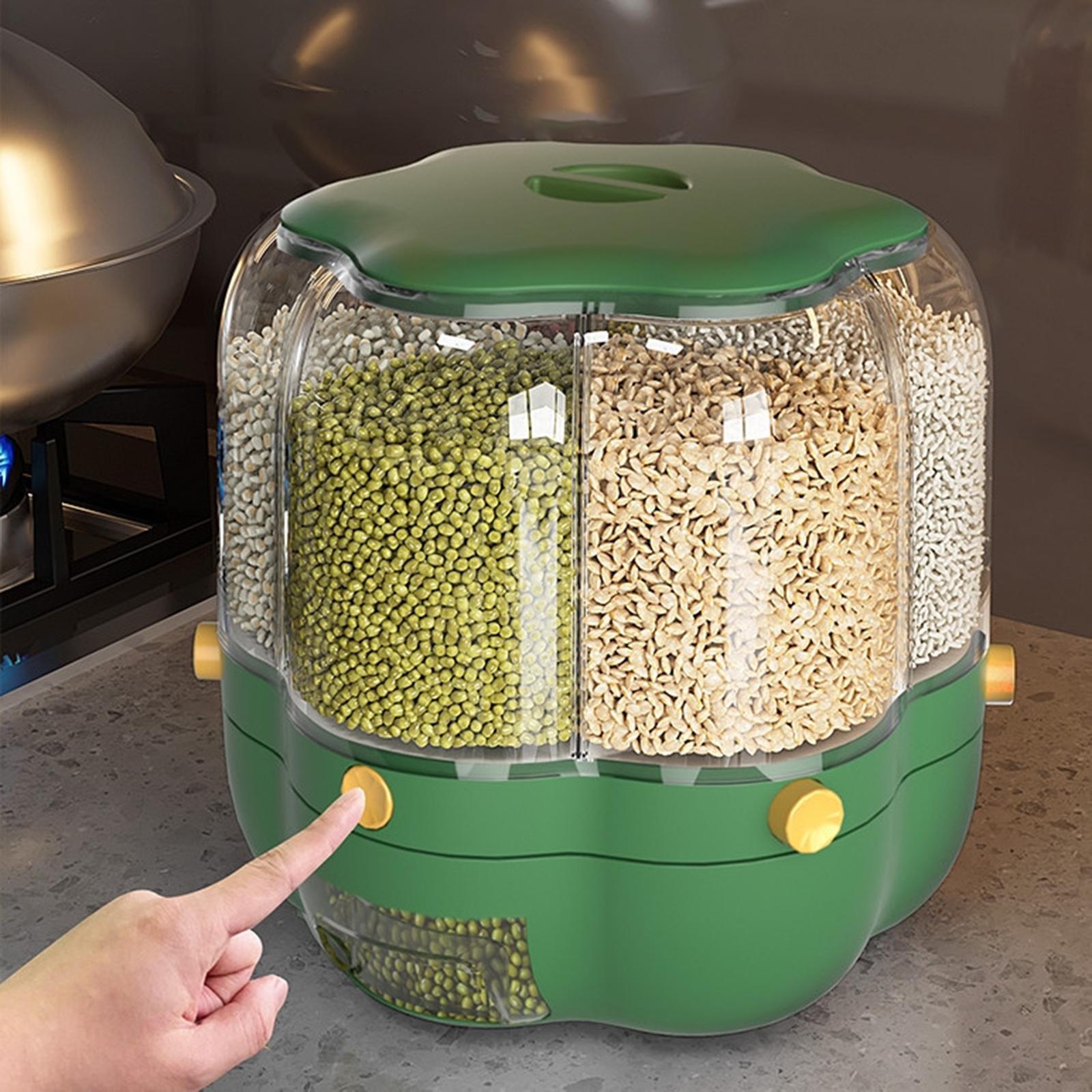Rotating Cereal Dispenser Rice - огляд і ціна Kitchen Baking Pantry