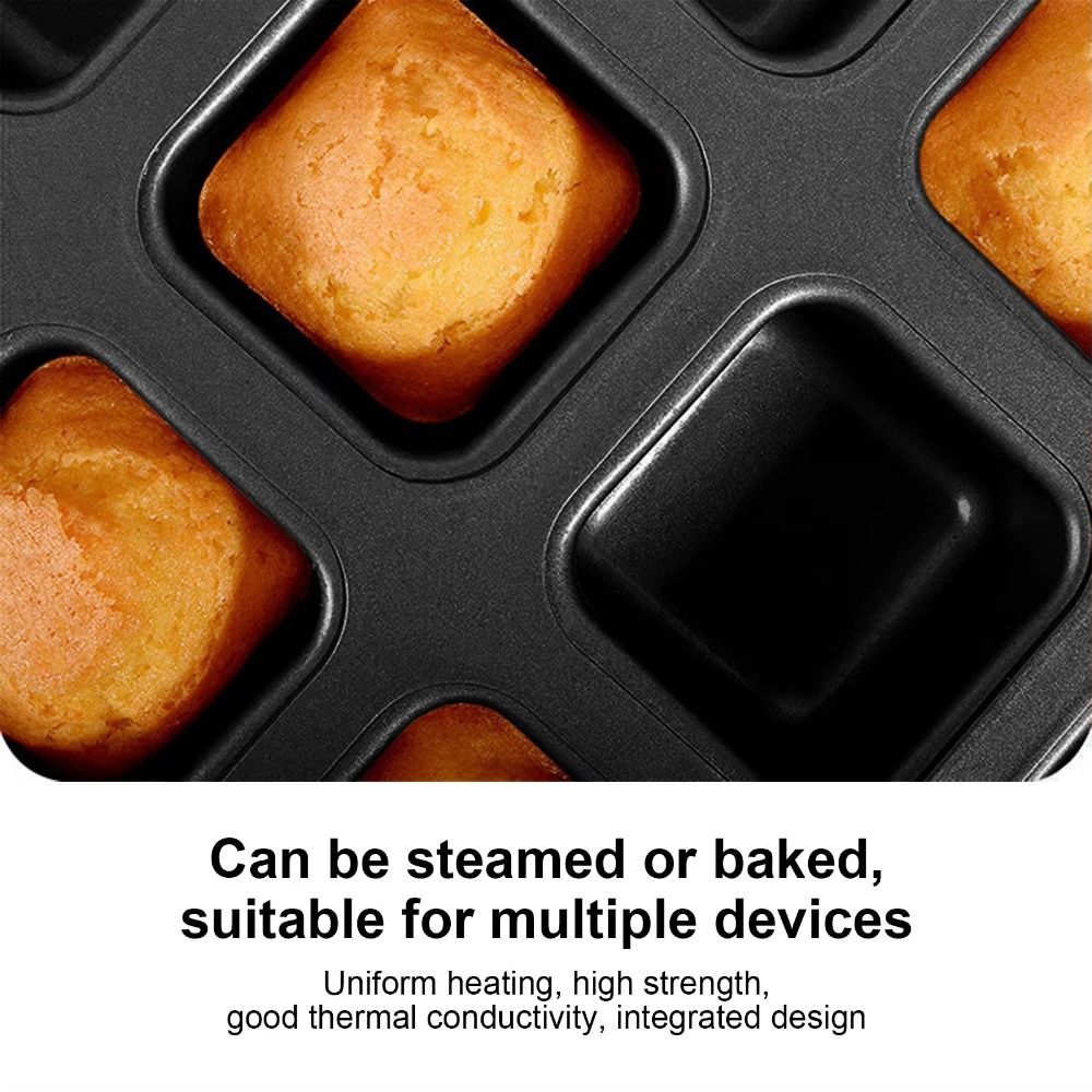 12 Cavity Square Muffin Tin Co - огляд і ціна Muffin Tin Nonstick