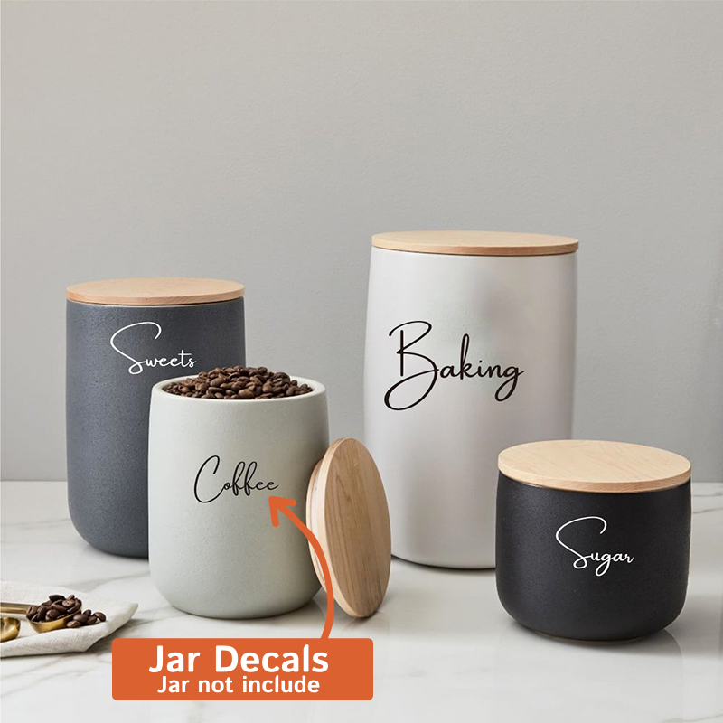 Decal Only 8Pcs Kitchen Organi - огляд і ціна Kitchen.Baking Labels