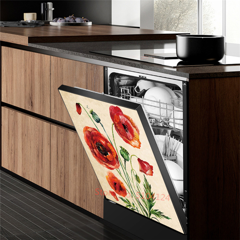 Potted Flower Sticker For Dish - огляд і ціна Kitchen Baking Cabinet