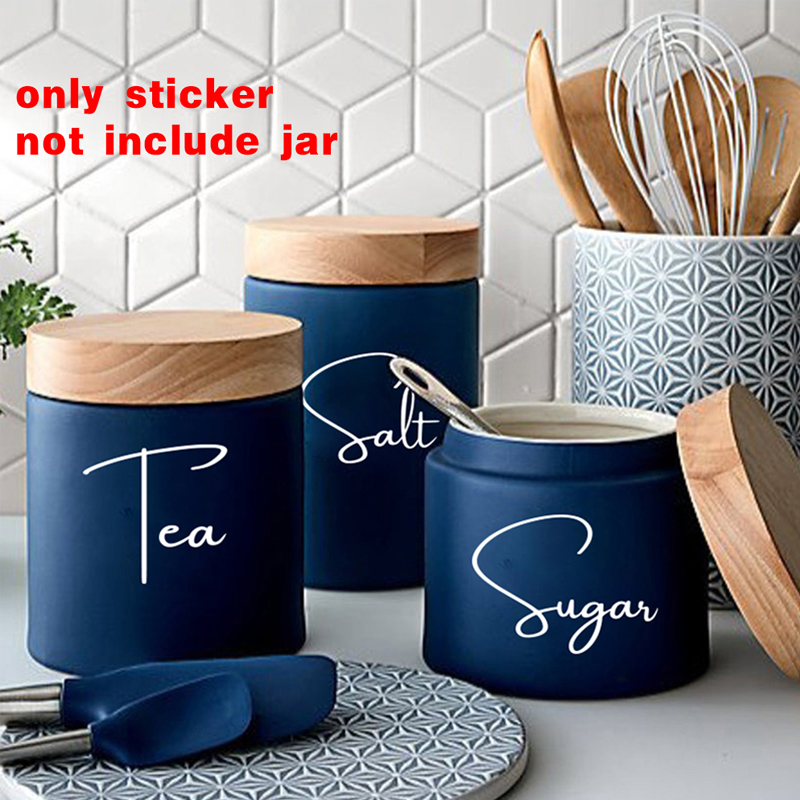 No Jars 8Pcs Kitchen Organizat - огляд і ціна Kitchen.Baking Labels