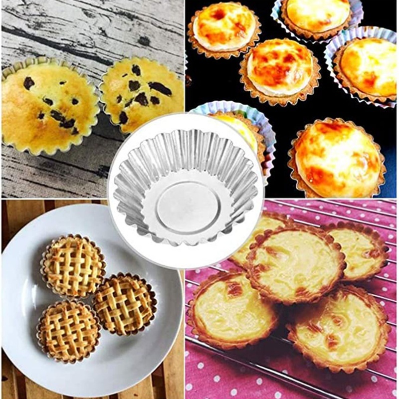 30Pcs Egg Tart Molds Mini Alum - огляд і ціна Muffin Tin Nonstick