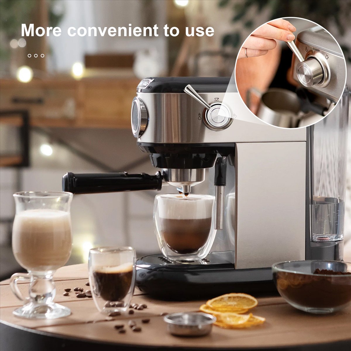 (A25M) Replacement Steam Lever - огляд і ціна Breville Espresso Barista Express