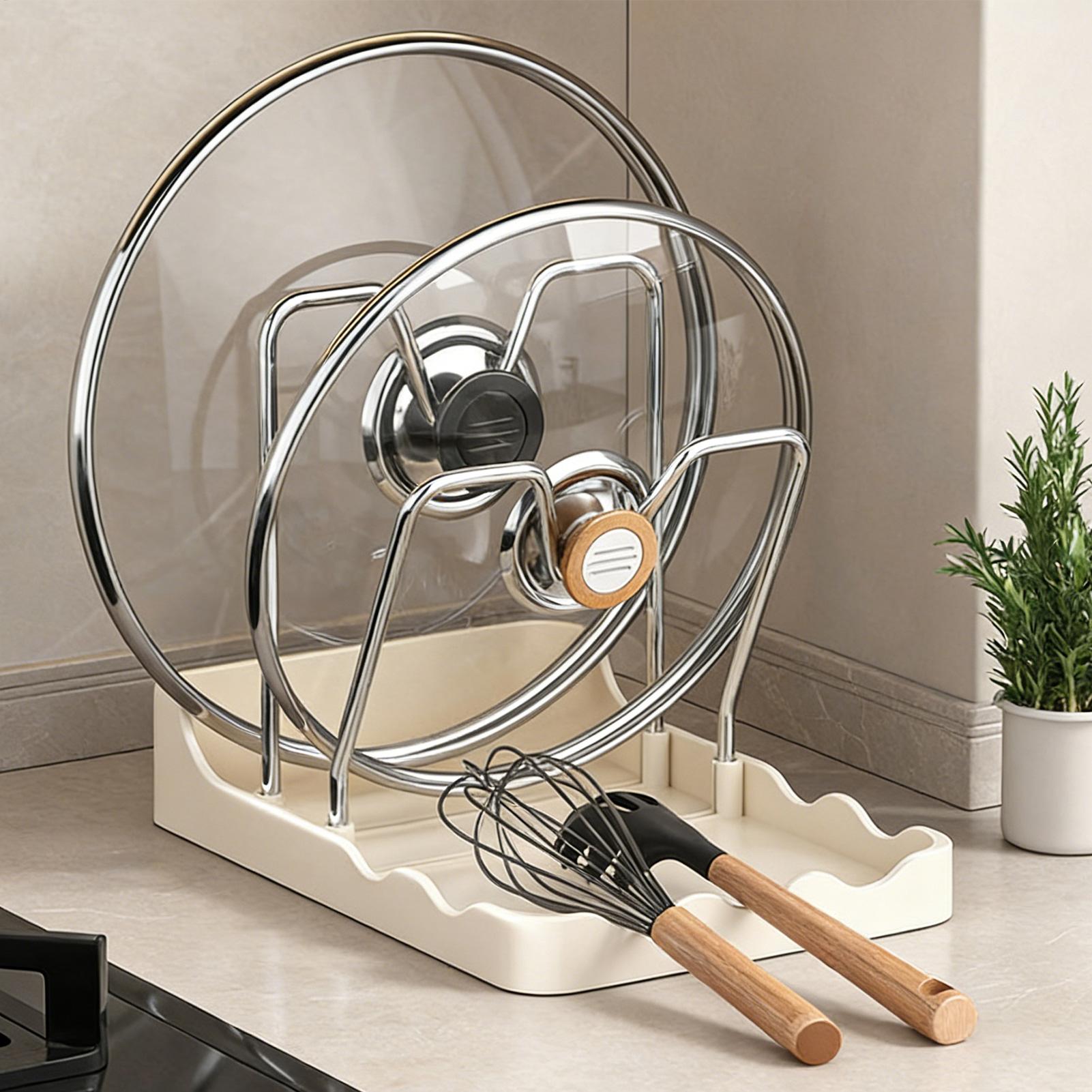 Pot Lid Organizer Vertical Spo - огляд і ціна Kitchen Baking Pantry
