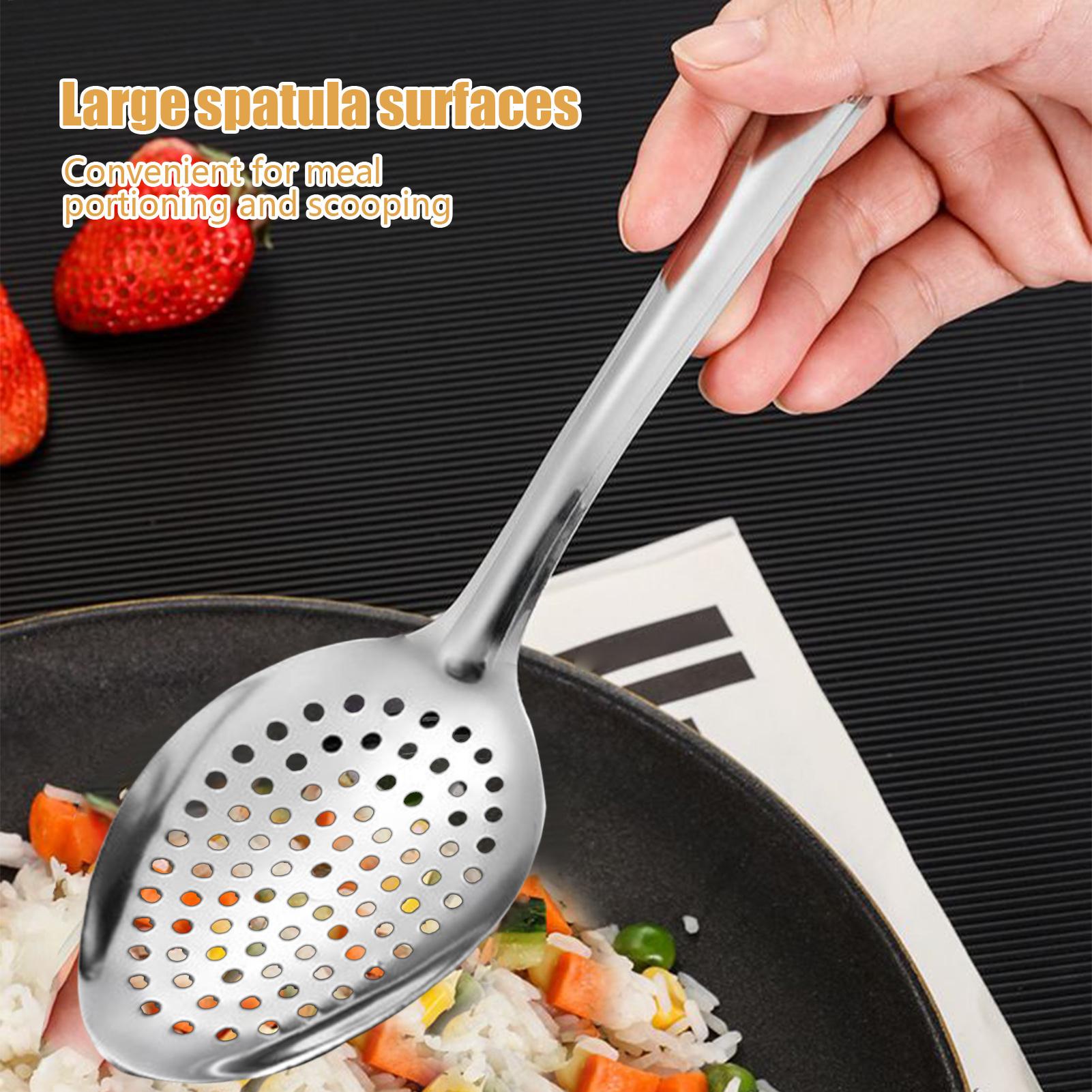 New Metal Slotted Spoon Stainl - огляд і ціна Offset Spatula Set