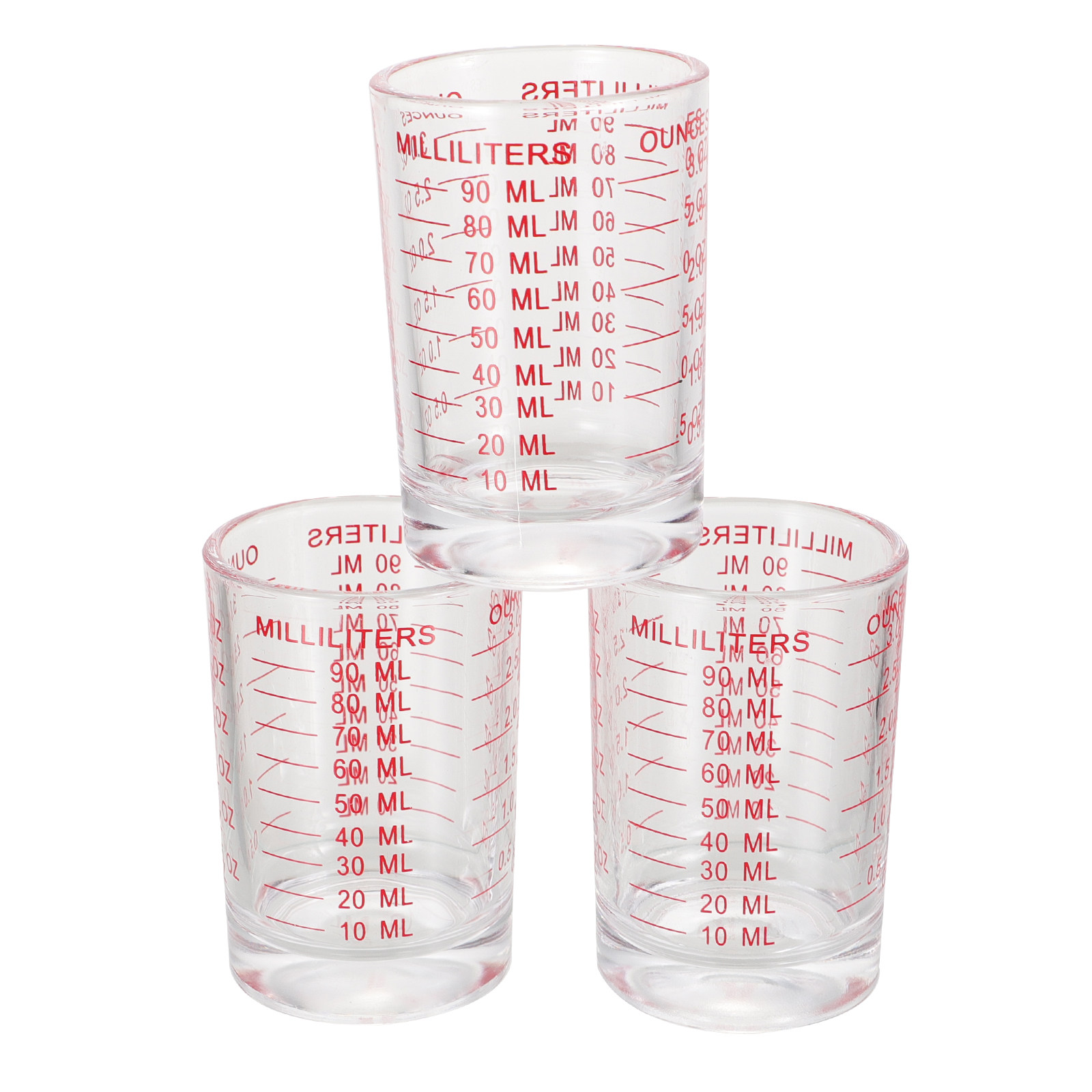 3Pcs Glass Measuring Cups Set  - огляд і ціна Baking Kitchen Set