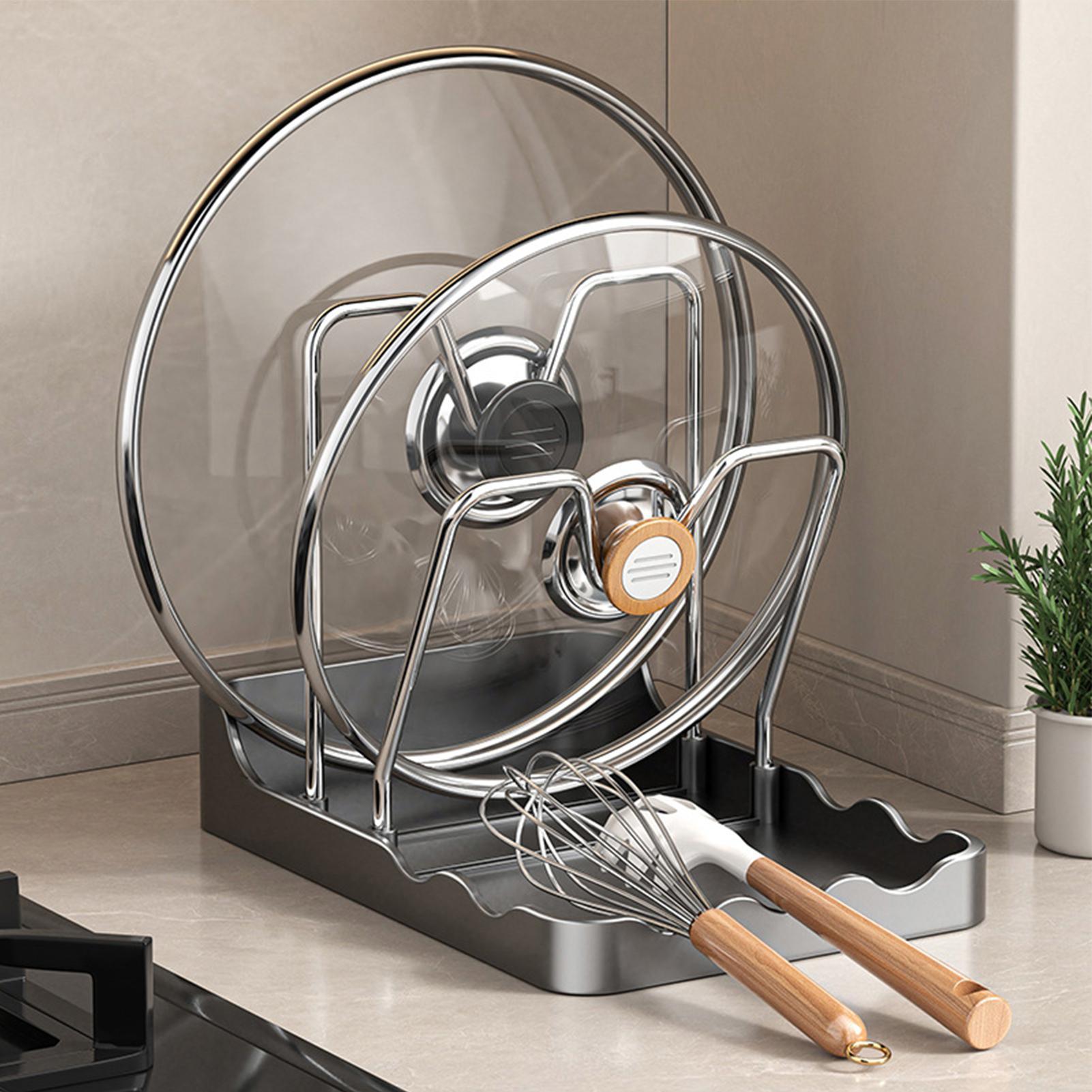 Pot Lid Rack Vertical Spoon Dr - огляд і ціна Kitchen Baking Pantry