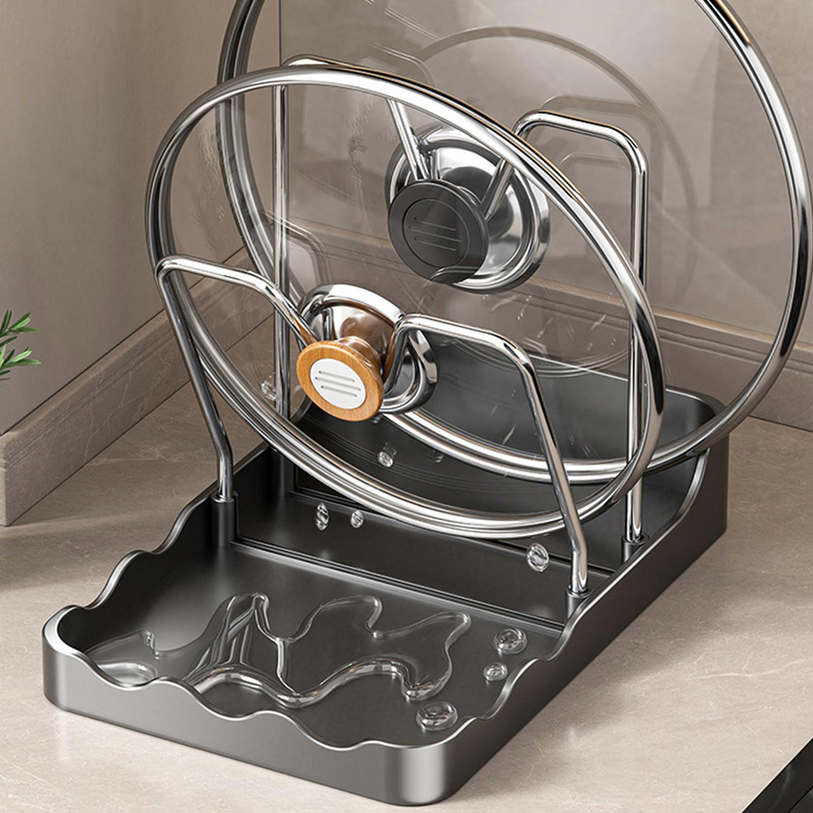 Pot Lid Rack Vertical Spoon Dr - огляд і ціна Kitchen Baking Pantry