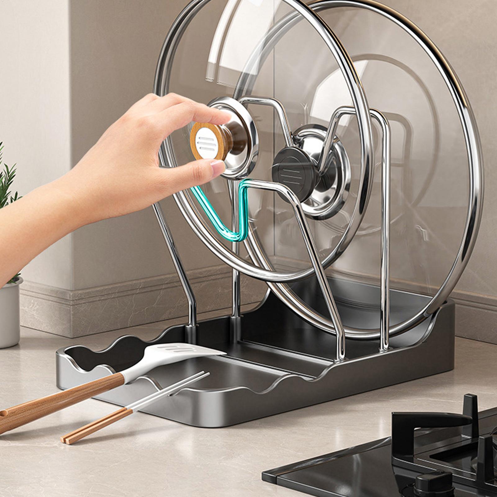 Pot Lid Rack Vertical Spoon Dr - огляд і ціна Kitchen Baking Pantry