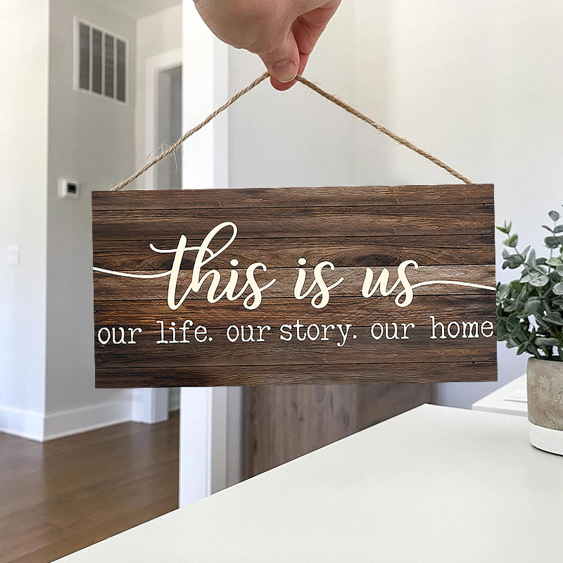 Rustic This is us Wall Hanging - огляд і ціна Kitchen Baking Cabinet