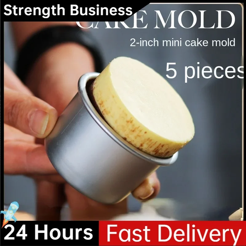 5PCS Mini Cake Mold Removable  - огляд і ціна Muffin Tin Nonstick