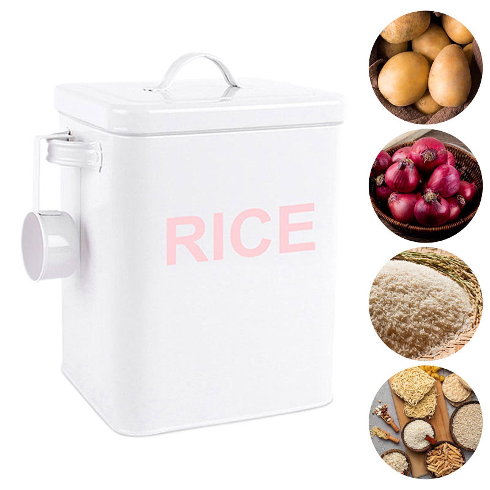Sealed Metal Rice Storage Box  - огляд і ціна Kitchen Baking Pantry