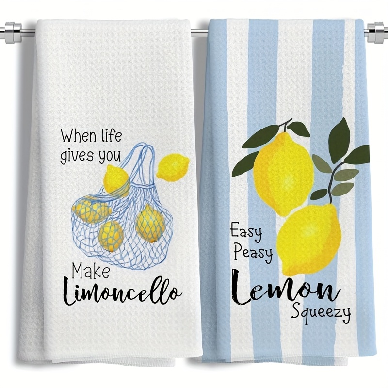 2Pcs, Lemon Mesh Kitchen Towel - огляд і ціна Baking Kitchen Set