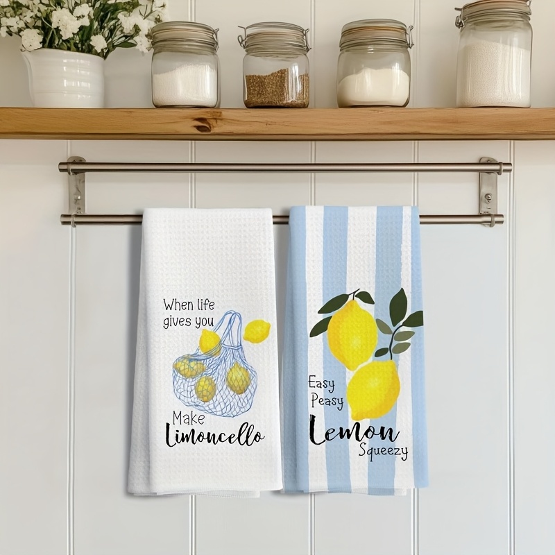 2Pcs, Lemon Mesh Kitchen Towel - огляд і ціна Baking Kitchen Set
