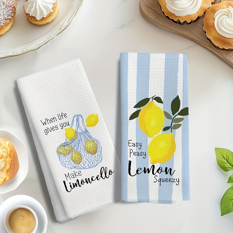 2Pcs, Lemon Mesh Kitchen Towel - огляд і ціна Baking Kitchen Set