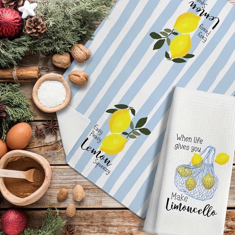 2Pcs, Lemon Mesh Kitchen Towel - огляд і ціна Baking Kitchen Set