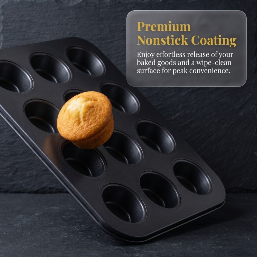 Carbon Steel Mini Muffin Pan 1 - огляд і ціна Muffin Tin Nonstick