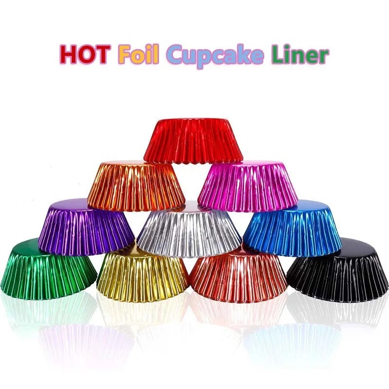 100 piece set of gold foil cup - огляд і ціна Baking Kitchen Set