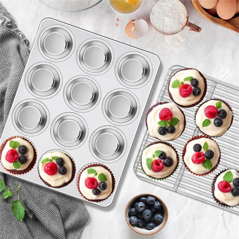 ABAE-Muffin Pan, Stainless Ste - огляд і ціна Muffin Tin Nonstick