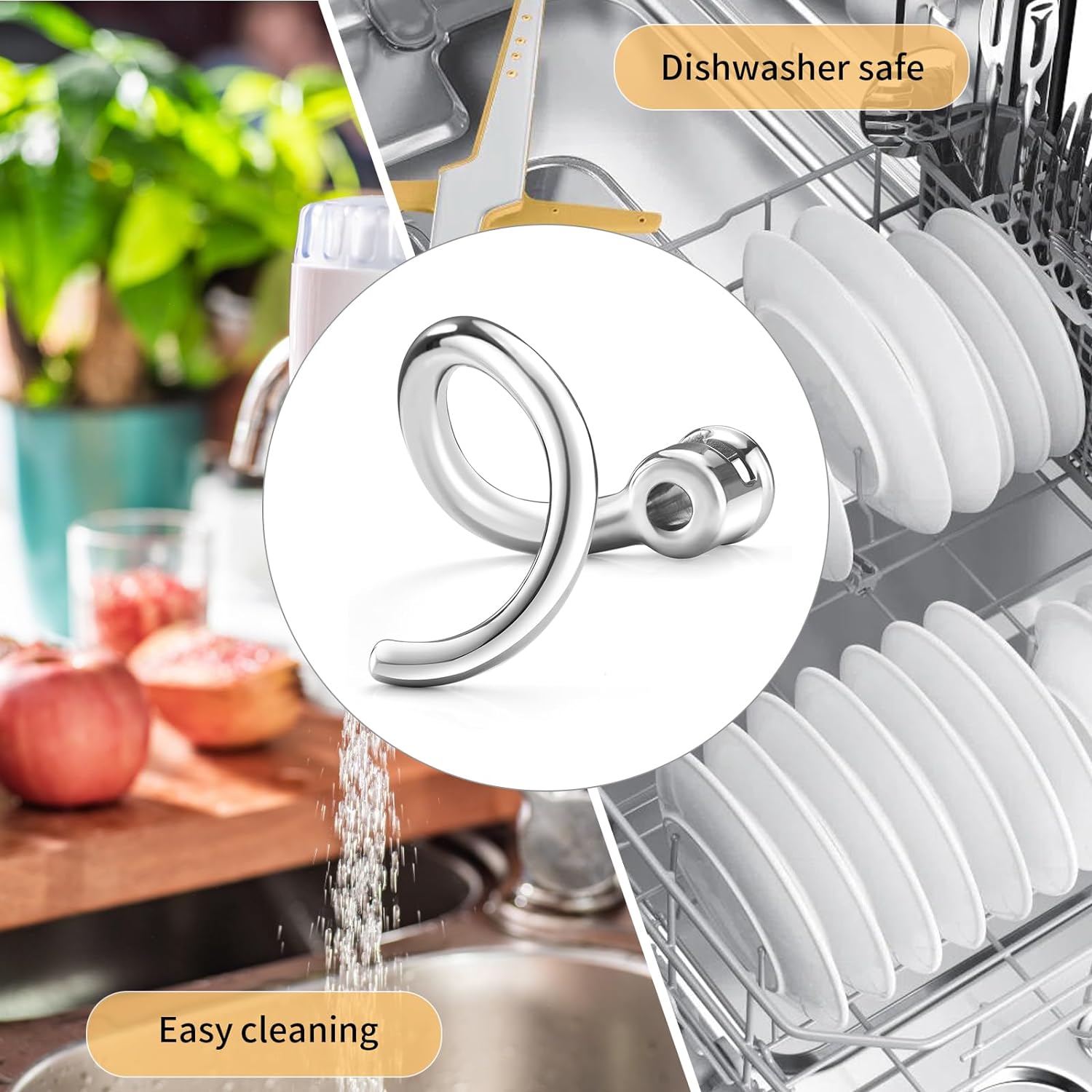 Stainless Steel Dough Hook Att - огляд і ціна Kitchen Aid Baking Bread