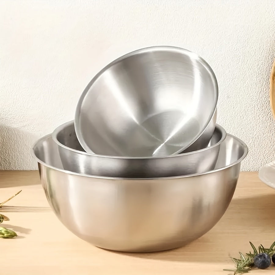 3pcs Stainless Steel Salad Bow - огляд і ціна Baking Kitchen Set