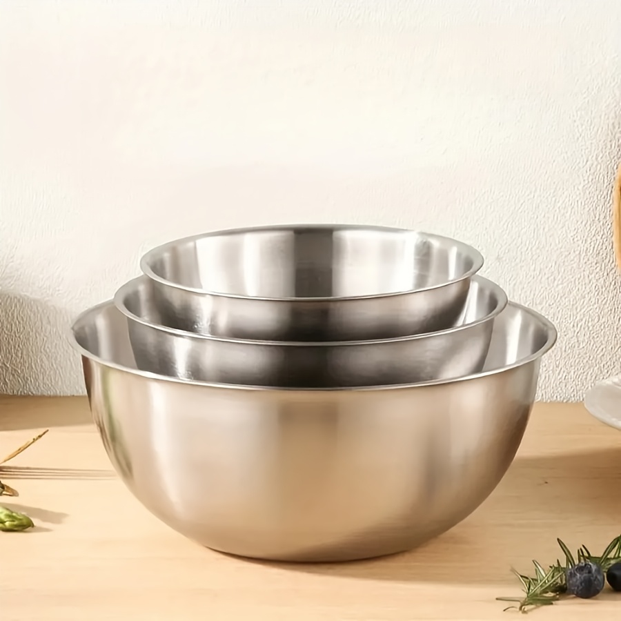 3pcs Stainless Steel Salad Bow - огляд і ціна Baking Kitchen Set