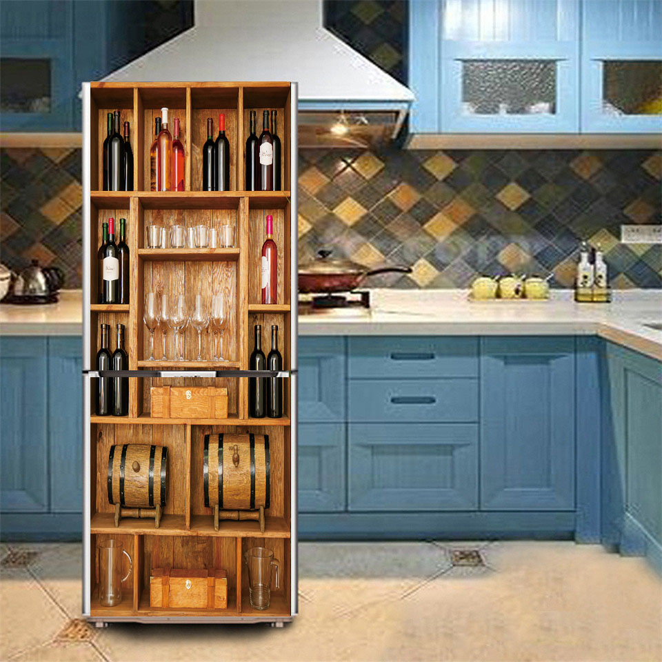 3d Sticker Refrigerator Waterp - огляд і ціна Kitchen Baking Cabinet