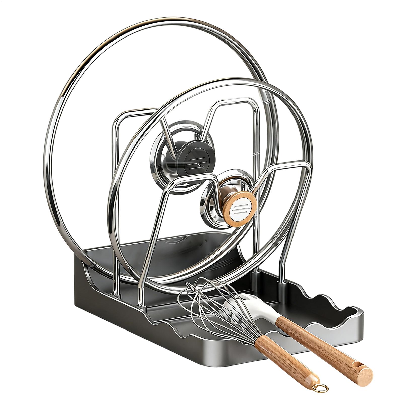 Pot Lid Rack Vertical Spoon St - огляд і ціна Kitchen Baking Pantry
