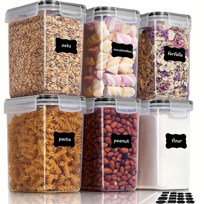 6Pcs Airtight Food Storage Con - огляд і ціна Kitchen Baking Pantry