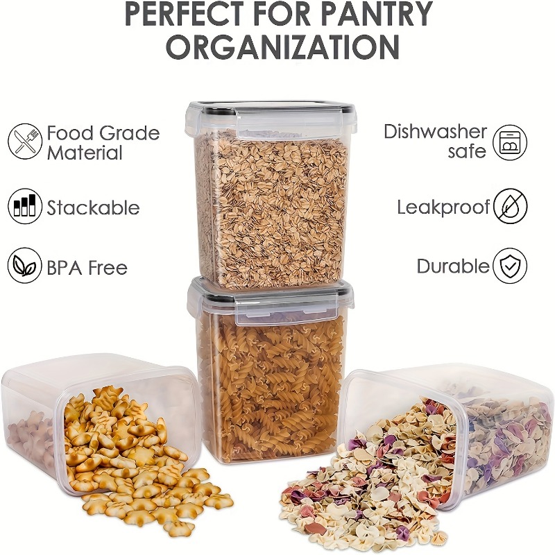 6Pcs Airtight Food Storage Con - огляд і ціна Kitchen Baking Pantry