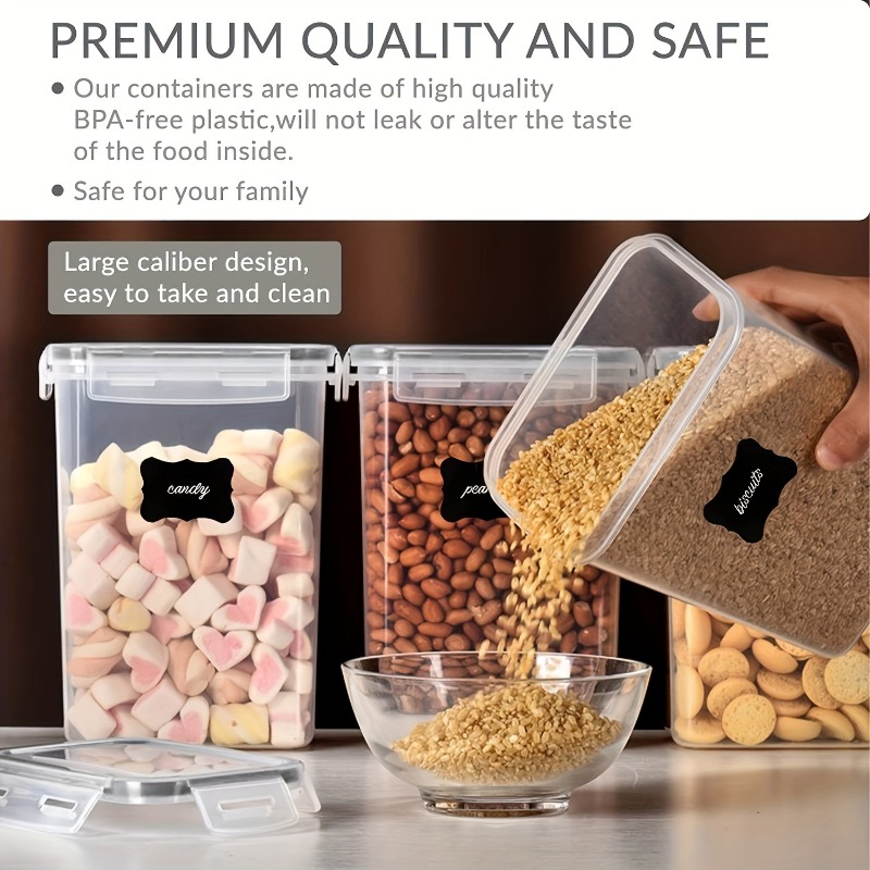 6Pcs Airtight Food Storage Con - огляд і ціна Kitchen Baking Pantry
