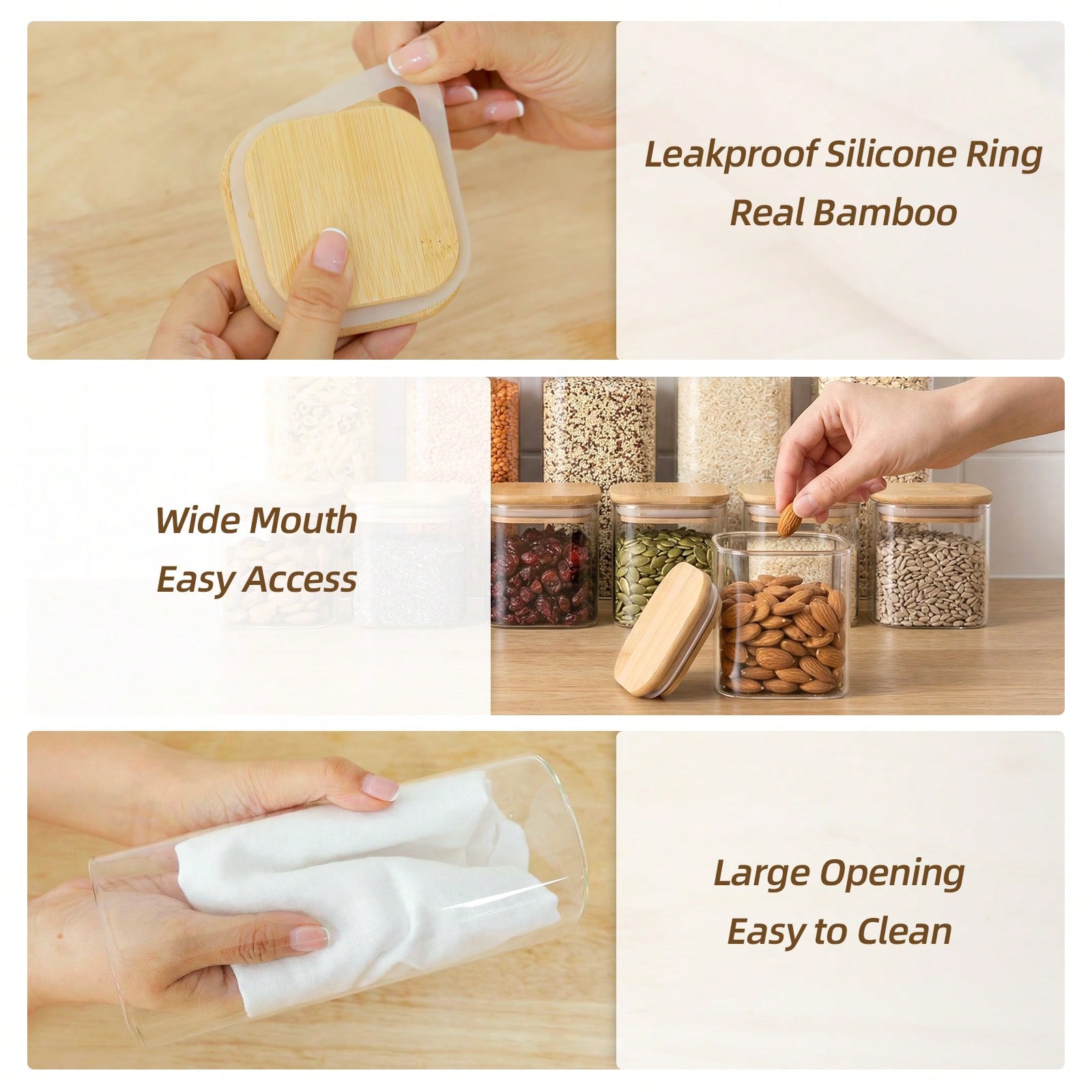 Tomnk 12pcs Glass Food Storage - огляд і ціна Kitchen Baking Pantry